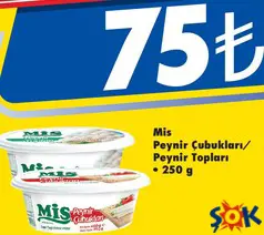 MİS PEYNİR ÇUBUKLARI/PEYNİR TOPLARI 250 G MİS PEYNİR ÇUBUKLARI/PEYNİR TOPLARI 250 G